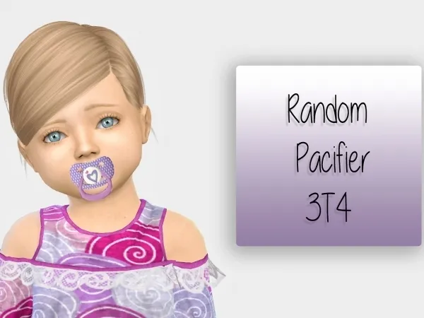 Alpha Random Pacifier ♥ by simiracle - The Sims 4 custom content