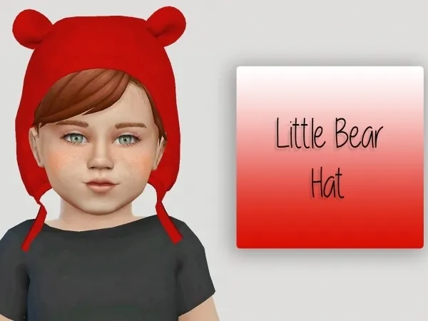 Maxis Match Little Bear Hat by simiracle - The Sims 4 Custom Content