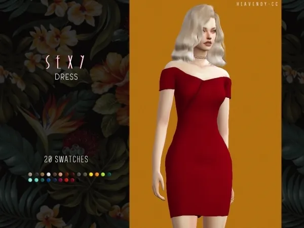 Maxis Match [Heavendy ] Sexy Dress by enriques4 - The Sims 4 Custom Content