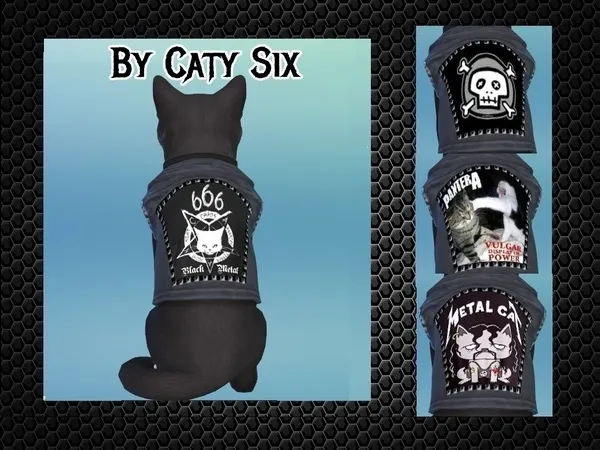Mix Ready to rock Cat Clothing - The Sims 4 Custom Content