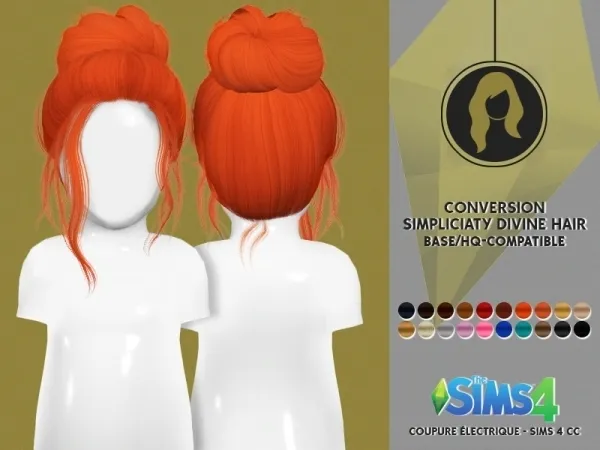 Alpha Simpliciaty Divine Hair Toddler by redheadsims - The Sims 4 custom content