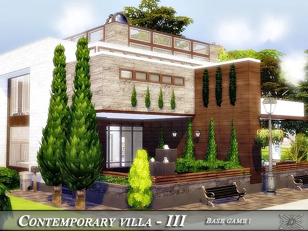 Maxis Match Contemporary villa IV by thesimsresource - The Sims 4 Custom Content