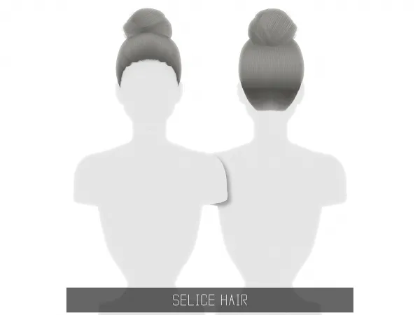 Alpha SELICE HAIR by simsfinds - The Sims 4 custom content