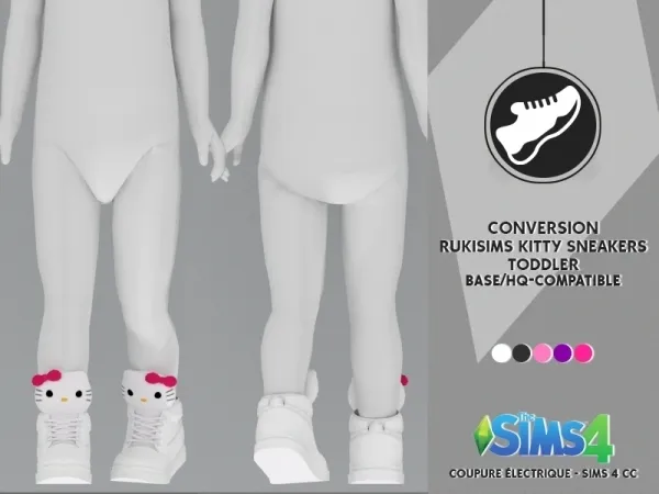 Alpha RUKISIMS KITTY SNEAKERS TODDLER by redheadsims - The Sims 4 Custom Content
