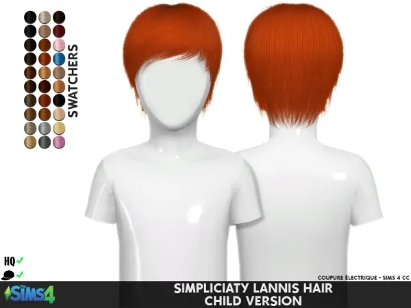 Alpha SIMPLICIATY LANNIS CHILD VERSION by redheadsims - The Sims 4 Custom Content
