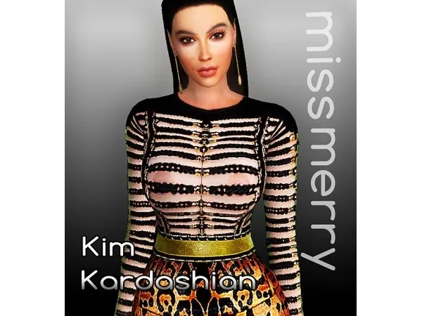 Alpha Kim Kardashian - The Sims 4 Custom Content