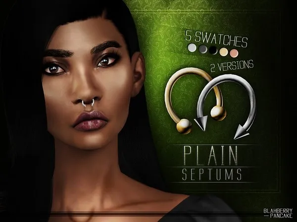 Alpha Plain Septums by thesimsresource - The Sims 4 Custom Content