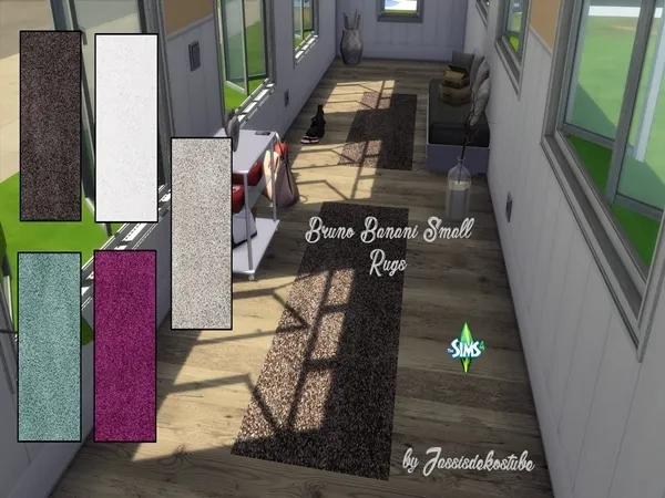 Alpha Bruno Banani Small Rugs by alixdekostube - The Sims 4 Custom Content