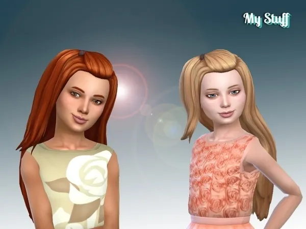 Maxis Match Melanie Hairstyle for Girls - The Sims 4 Custom Content