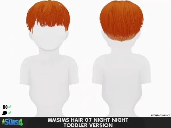 Alpha MMSIMS HAIR 07 NIGHT NIGHT TODDLER VERSION - The Sims 4 Custom Content