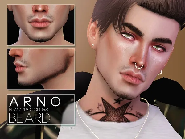 Alpha Arno Beard N52 by thesimsresource - The Sims 4 Custom Content