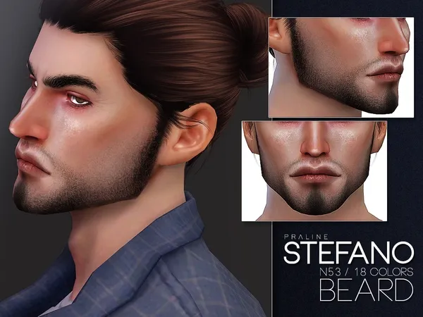 Alpha Stefano Beard N53 by thesimsresource - The Sims 4 Custom Content