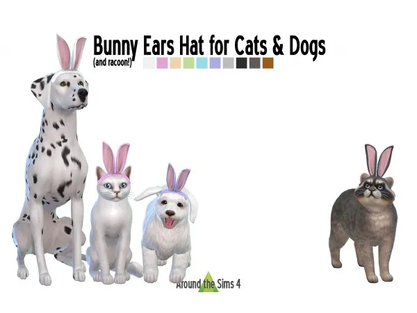 Maxis Match Bunny ears hats for pets by simsfinds - The Sims 4 Custom Content