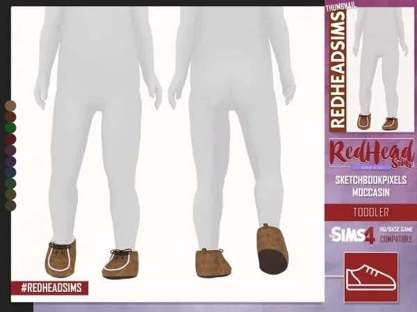Alpha SKBP MOCCASIN TODDLER by redheadsims - The Sims 4 custom content