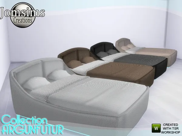 argunfutur bed by thesimsresource - The Sims 4 Custom Content