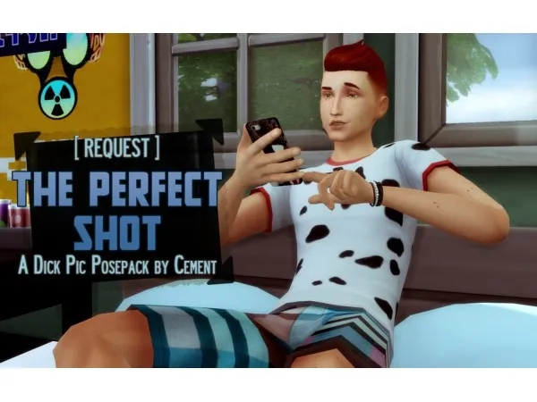 Alpha The Perfect Shot A Dick Pic Posepack by simsfinds - The Sims 4 Custom Content