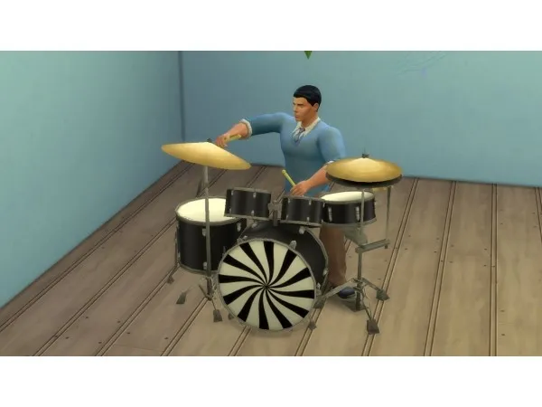 Mix Playable drums by simsfinds - The Sims 4 Custom Content