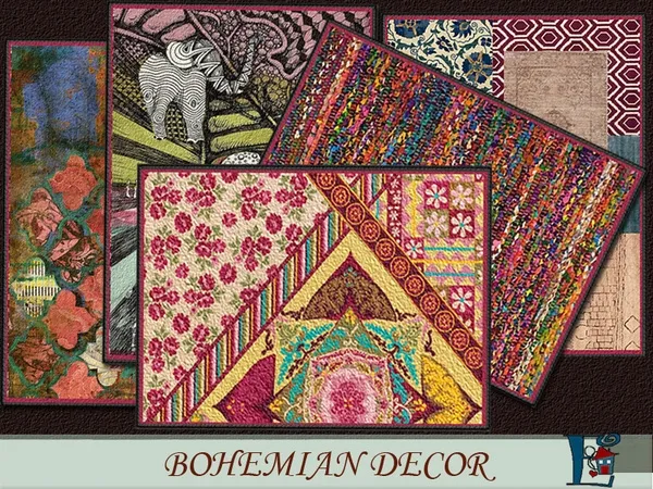 Alpha Bohemian decor by thesimsresource - The Sims 4 Custom Content