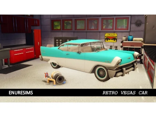 Alpha S3 RETRO VEGAS CAR style by simsfinds - The Sims 4 Custom Content