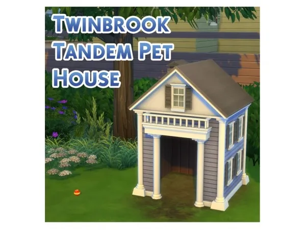 Alpha The Twinbrook Tandem Pet House by simsfinds - The Sims 4 Custom Content