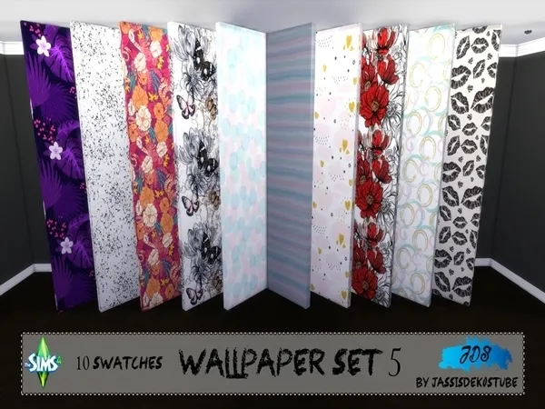 Alpha Wallpaper Set 5 - The Sims 4 Custom Content