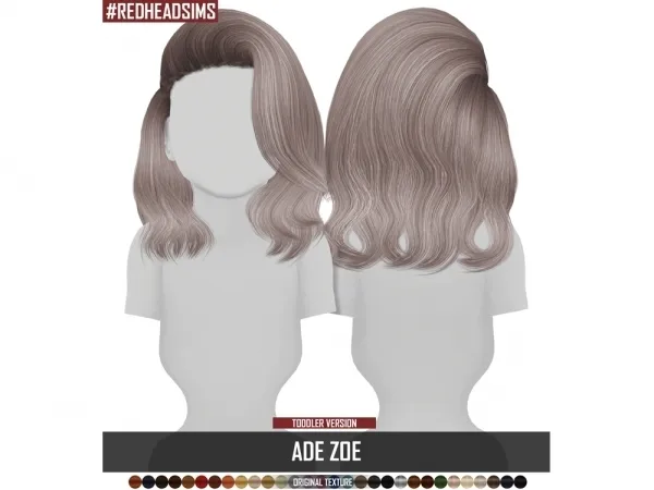 Alpha ADE ZOE TODDLER VERSION by redheadsims - The Sims 4 custom content