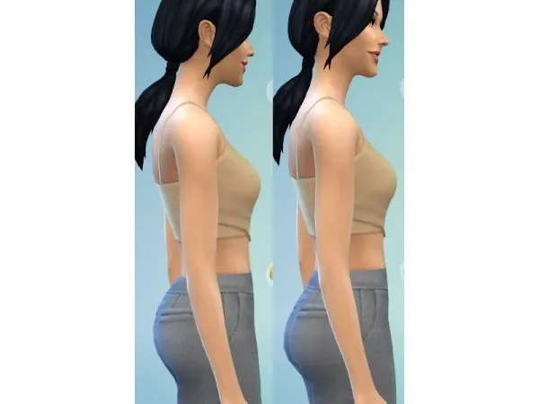 Mix Enhanced Butt Slider by simsfinds - The Sims 4 Custom Content