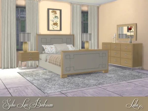 Alpha Soho Lux Bedroom by thesimsresource - The Sims 4 Custom Content