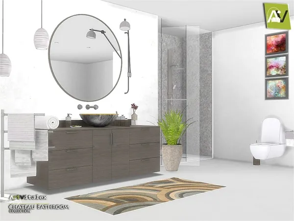 Alpha Chateau Bathroom by thesimsresource - The Sims 4 Custom Content