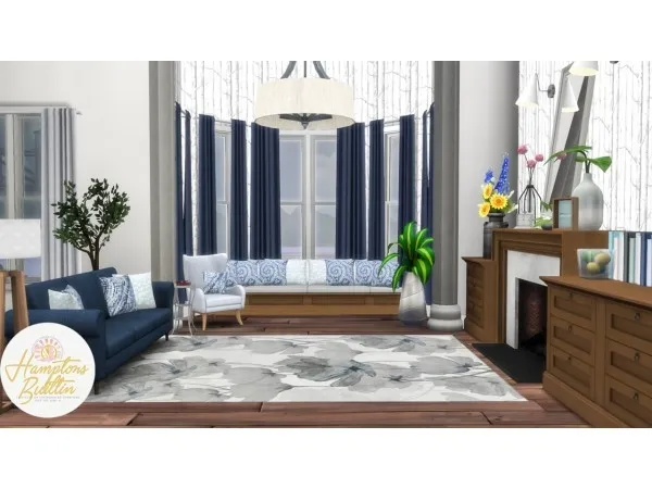 Maxis Match Hamptons Builtin Integrated Furniture Options for ic by simsfinds - The Sims 4 Custom Content