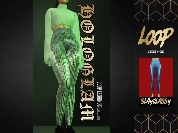Alpha SCLASSY Loop Leggings - The Sims 4 Custom Content