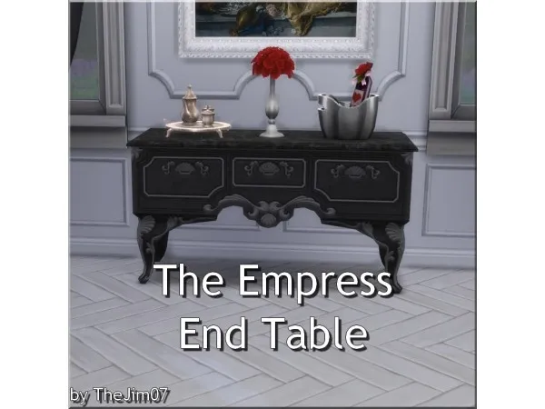 Alpha The Empress End Table by TheJim07 - The Sims 4 Custom Content