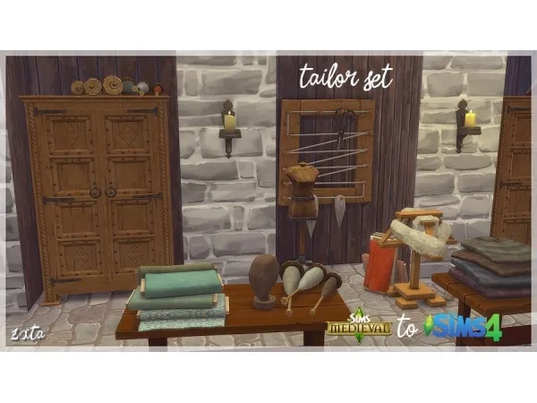 Alpha Tailor Set ta by simsfinds - The Sims 4 Custom Content