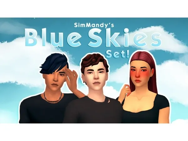 Maxis Match Blue skies set by simsfinds - The Sims 4 Custom Content