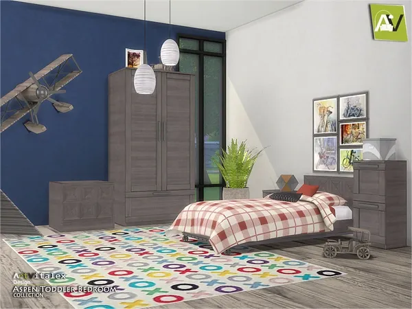 Alpha Aspen Toddler Bedroom by thesimsresource - The Sims 4 Custom Content