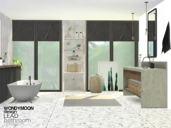 Alpha Lead Bathroom by thesimsresource - The Sims 4 Custom Content