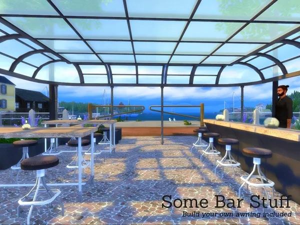 Alpha Some Bar Stuff by thesimsresource - The Sims 4 Custom Content