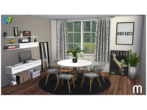 Alpha Virgil Set by simsfinds - The Sims 4 Custom Content