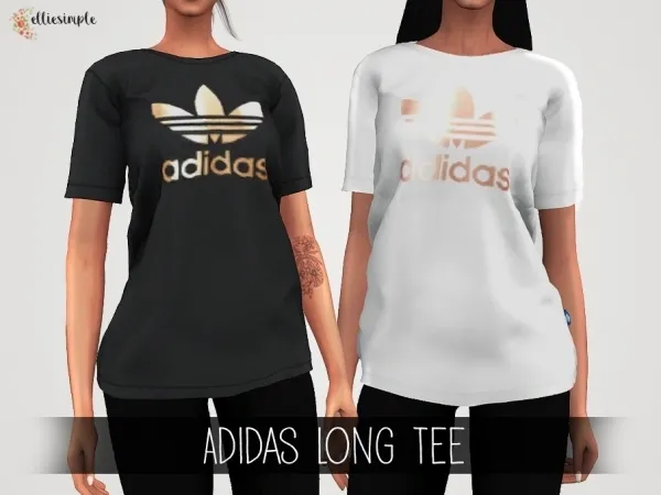 Alpha Elliesimple Adidas Long Tee by elliesimple - The Sims 4 Custom Content