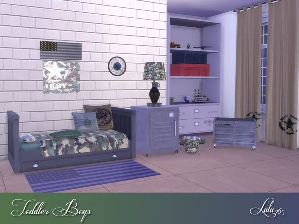 Alpha Toddler Boys Bedroom by thesimsresource - The Sims 4 Custom Content