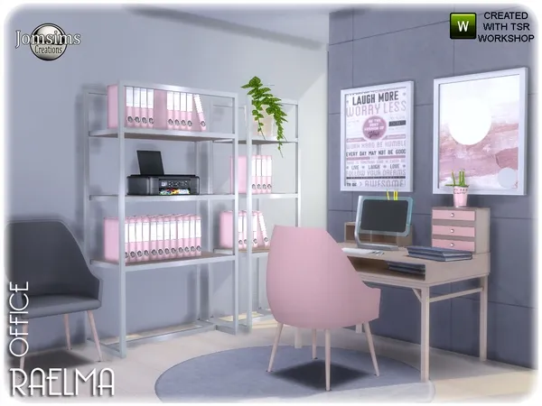 Alpha Raelma office by thesimsresource - The Sims 4 Custom Content