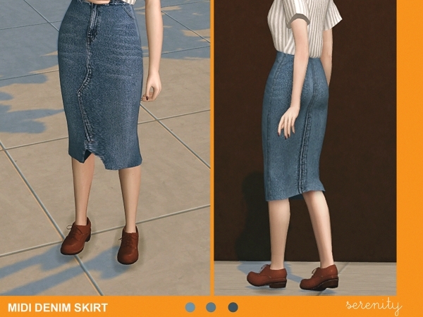 Jean skirt clearance sims 4 cc