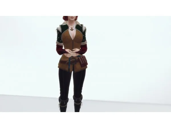 Alpha Character Triss Merigold from The Witcher 3 Wild Hunt by simsfinds - The Sims 4 Custom Content