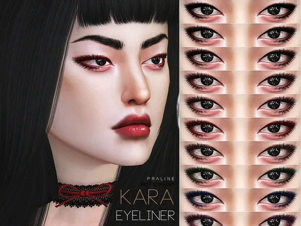 Alpha Kara Eyeliner N87 by thesimsresource - The Sims 4 Custom Content