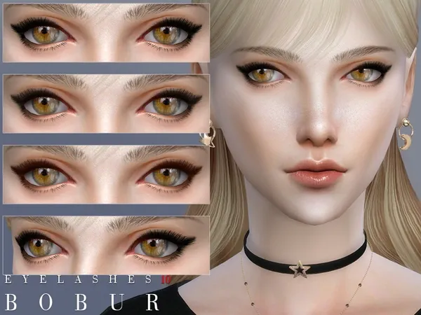 Alpha Bobur Eyelashes 10 - The Sims 4 Custom Content