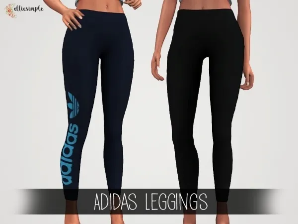 Alpha Elliesimple Adidas Leggings by elliesimple - The Sims 4 Custom Content