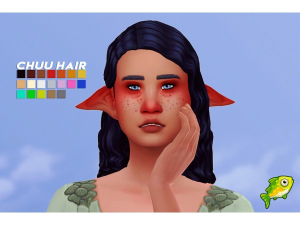 CHUU HAIR by gloomfish - The Sims 4 Download 