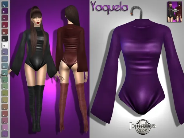Alpha yaquela bodysuit by thesimsresource - The Sims 4 Custom Content