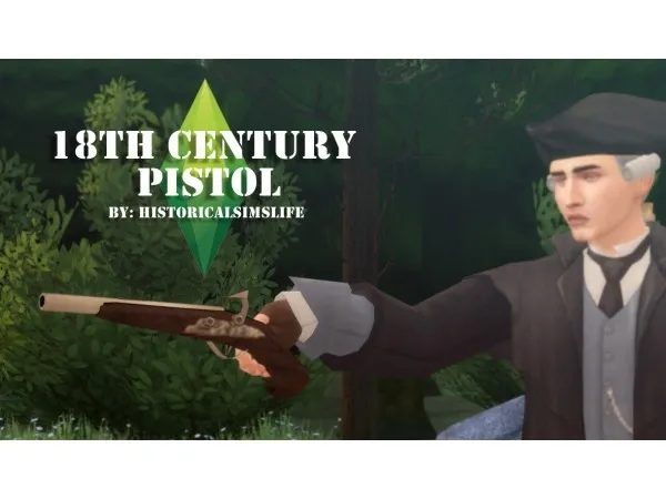 Maxis Match A PISTOL (accessory) by simsfinds - The Sims 4 Custom Content