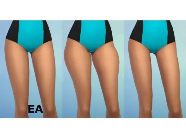 Mix Enhanced Leg Sliders by simsfinds - The Sims 4 Custom Content